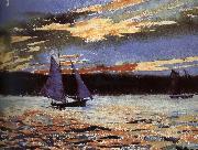 Winslow Homer Gera sunset scene oil painting artist
